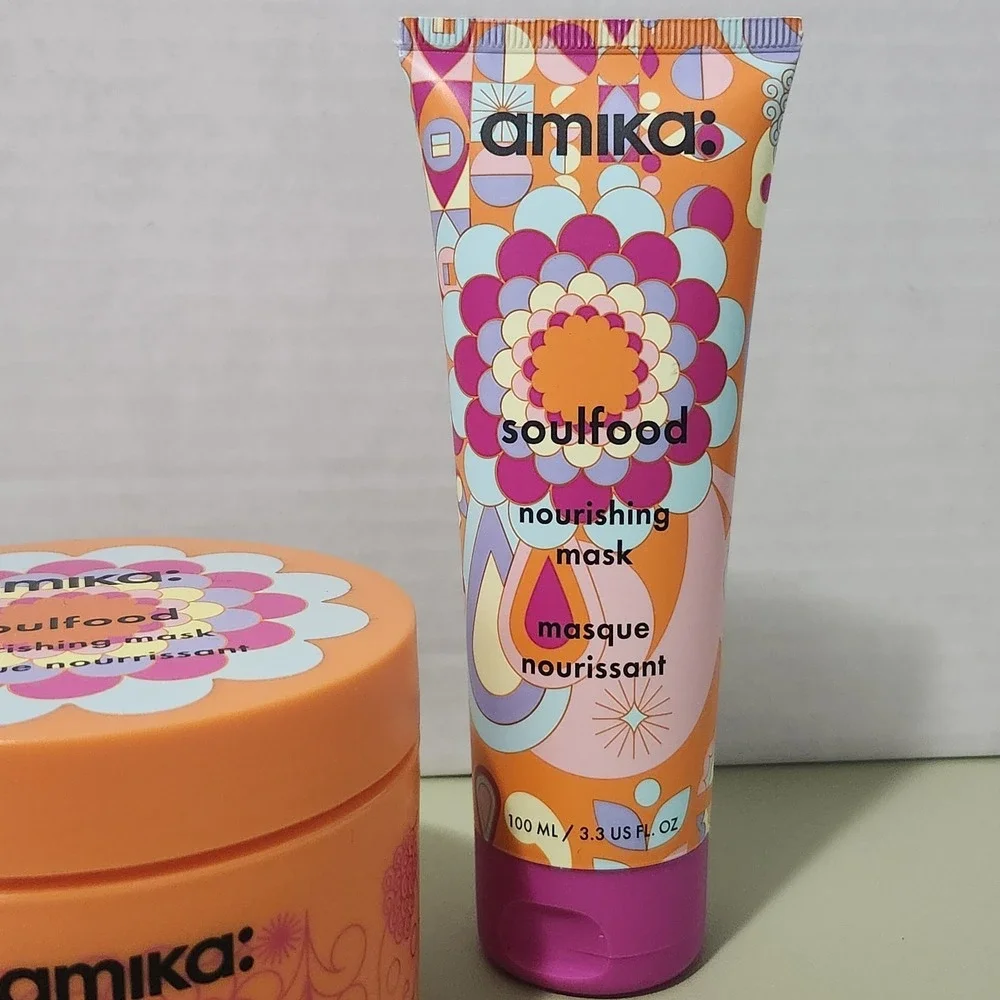Lot of 2 AMIKA Soulfood Nourishing Hair Mask Full Size‎ All Hair Types